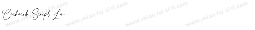 Cochocib Script La字体转换